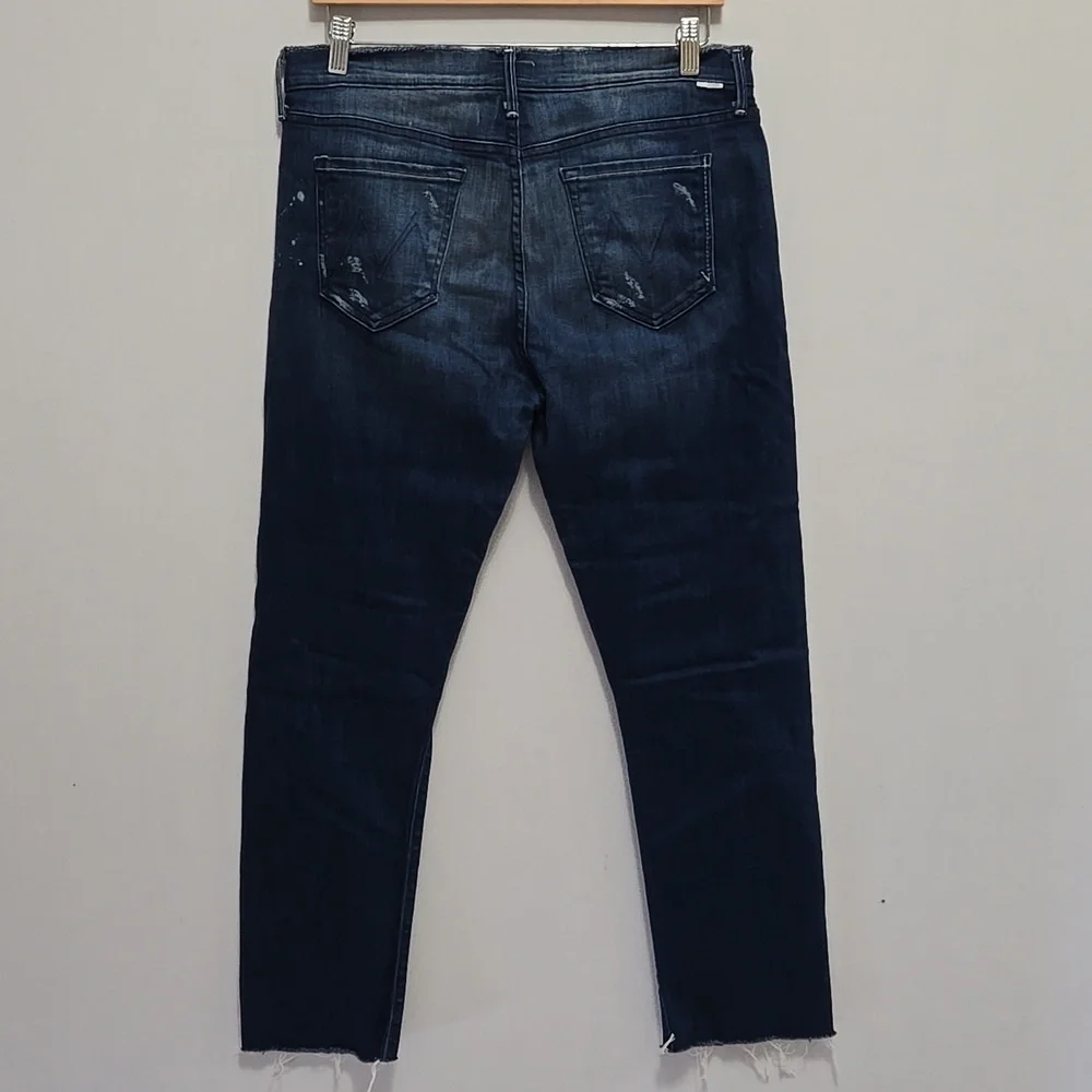 Mother Double Fray Vagabond‎ Jeans in Take The Edge Off Size 30 Distressed USA